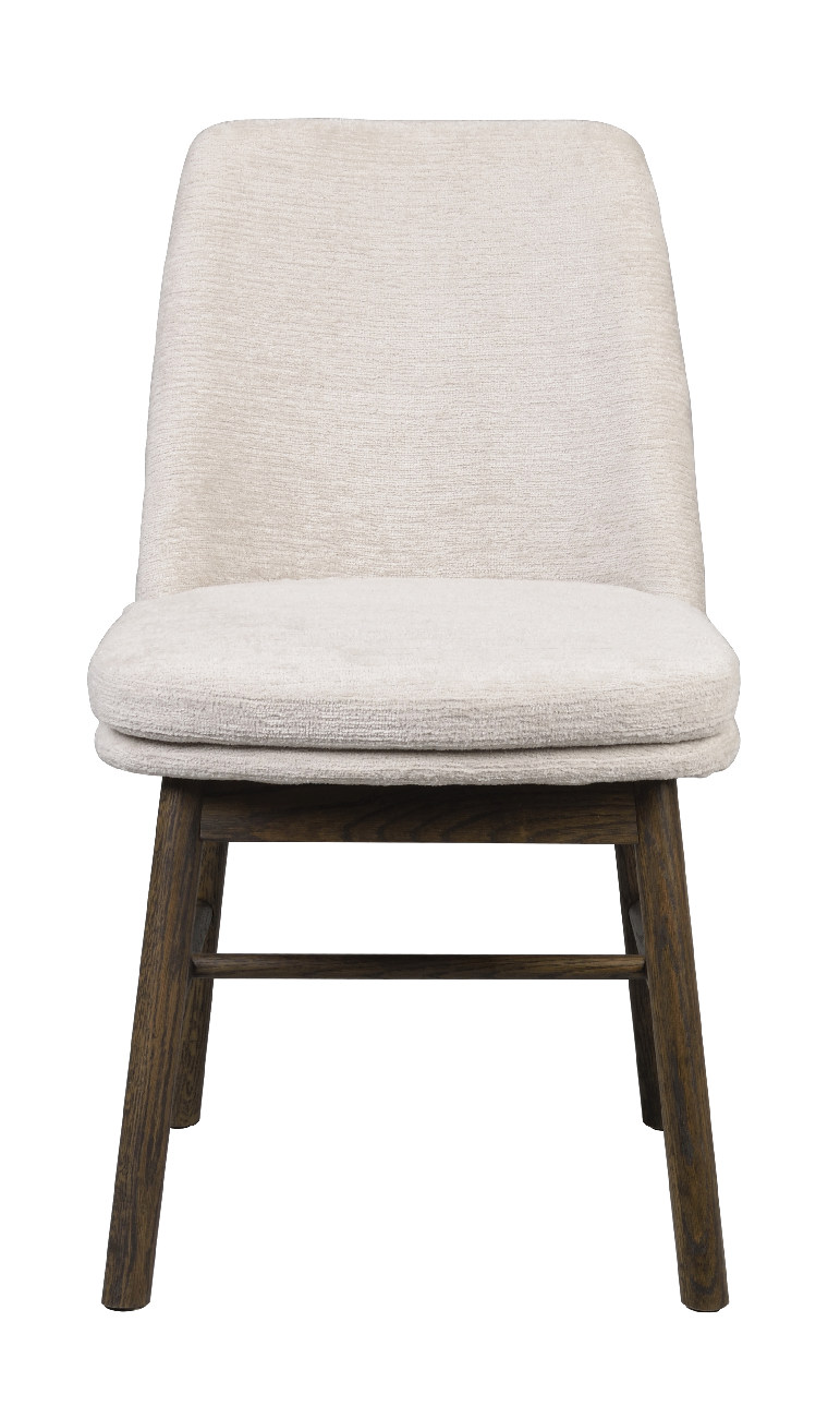 Stuhl Amesbury Beige, Gestell Eiche braun