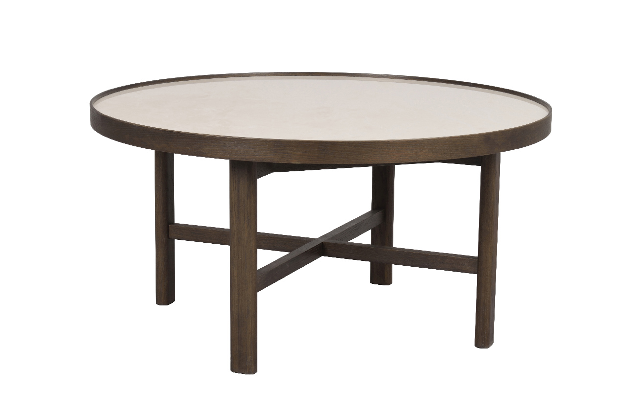 Couchtisch Marsden Rund 90cm, Braun