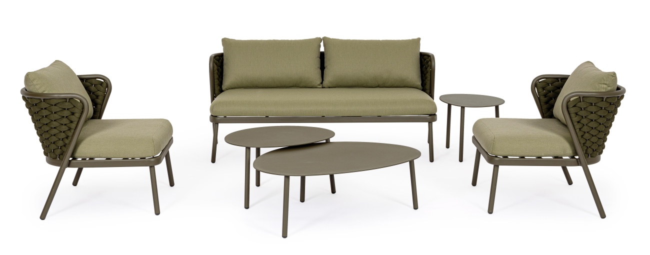 Gartencouchtisch Sparky 70x56 cm, Olive