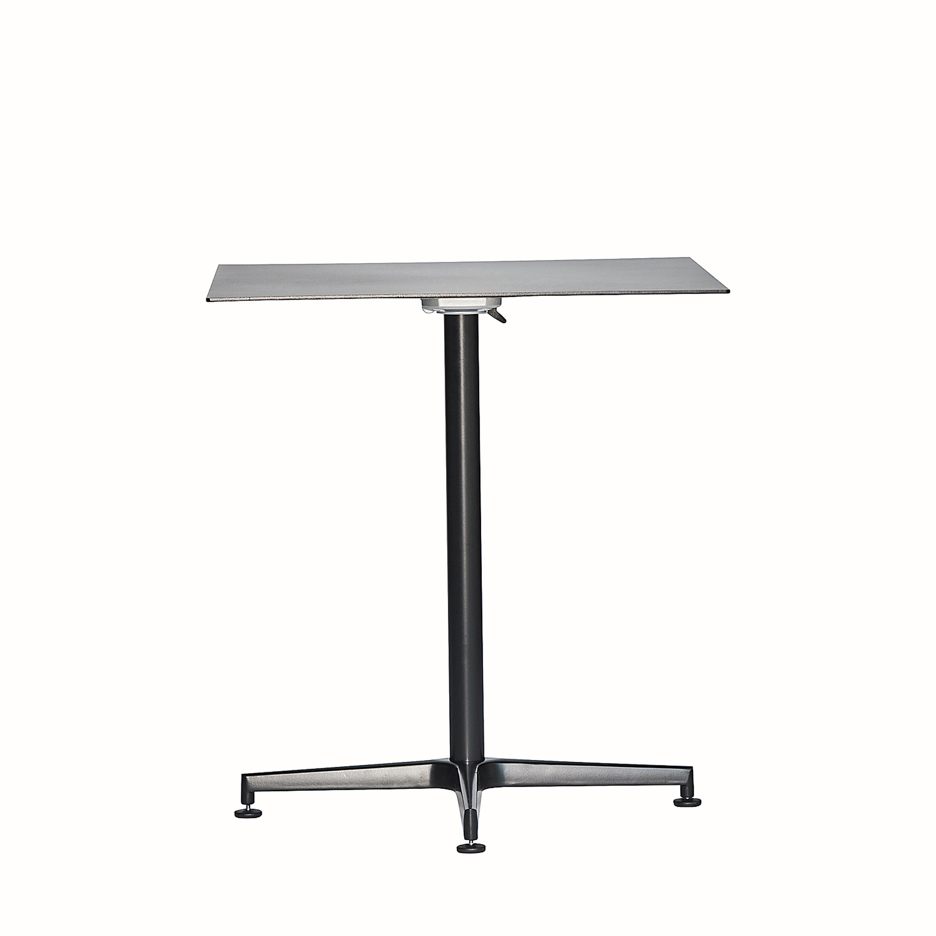 Klapptisch Vega aus Aluminium, Schwarz