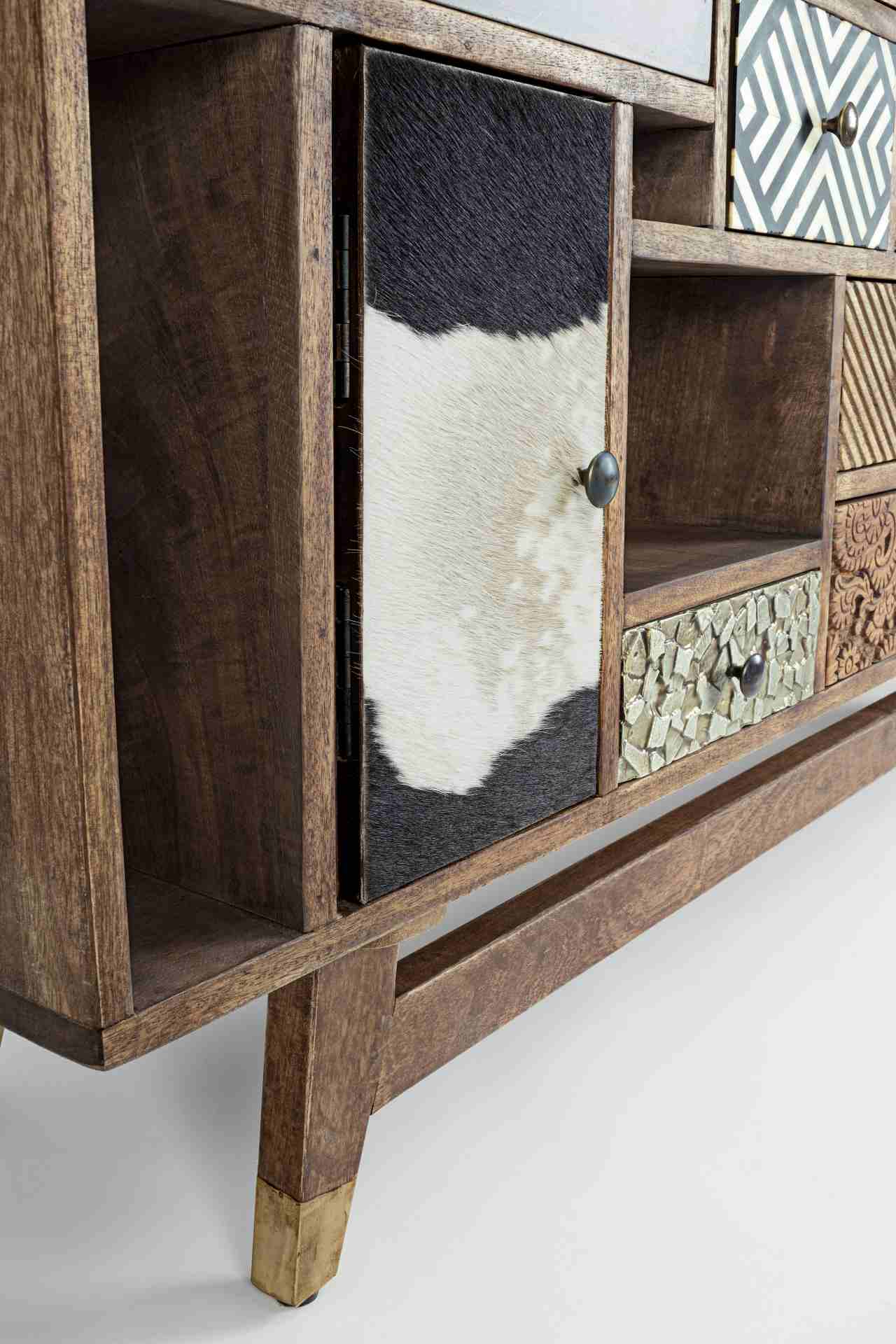 Sideboard Dhaval aus Mangoholz, 160 cm