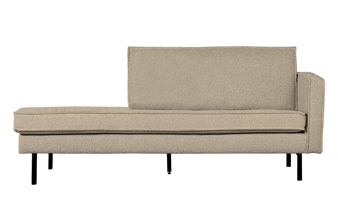 Daybed Rodeo aus Boucle-Stoff Rechts, Beige