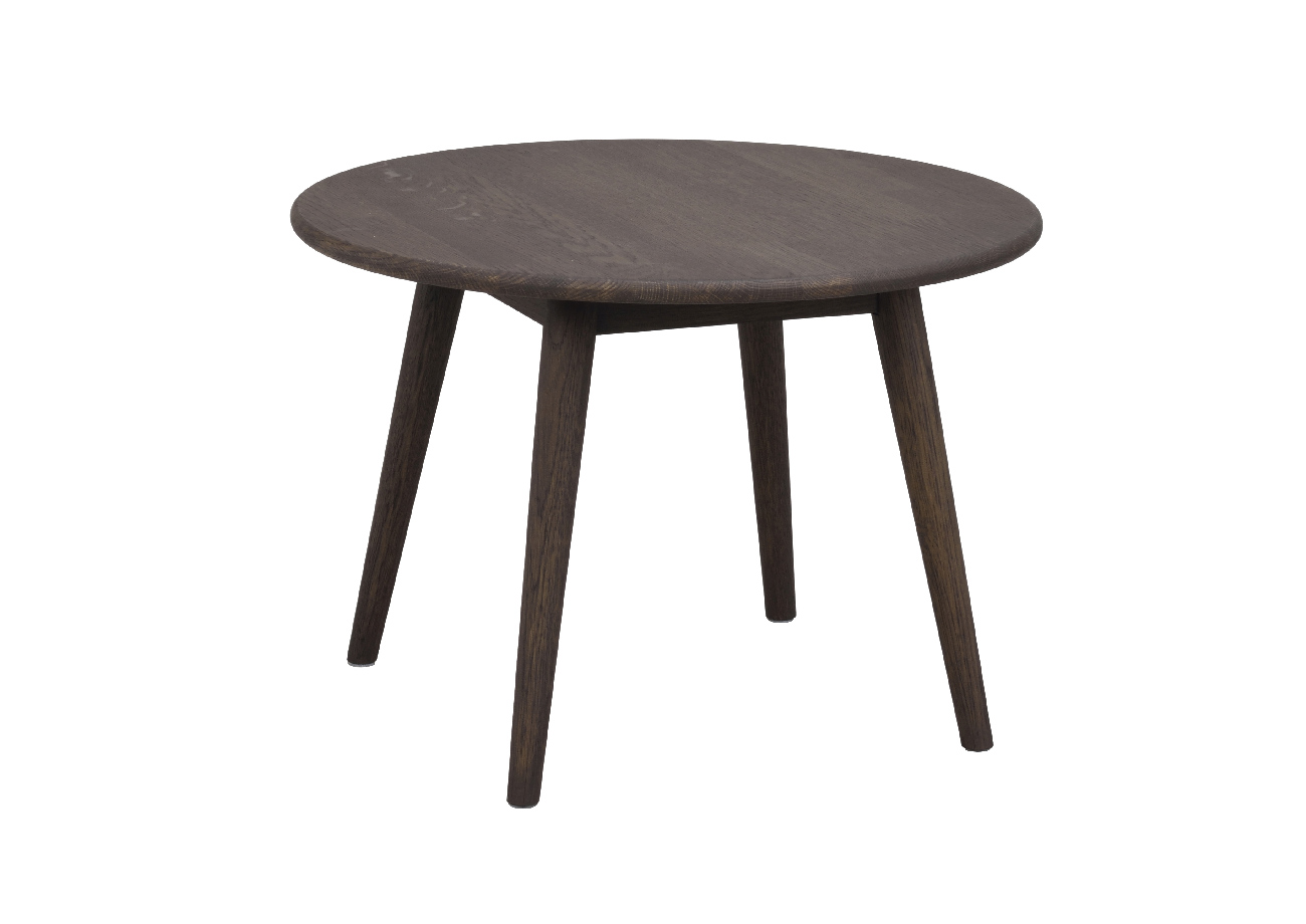 Couchtisch Tompkins Rund 60cm, Eiche Braun