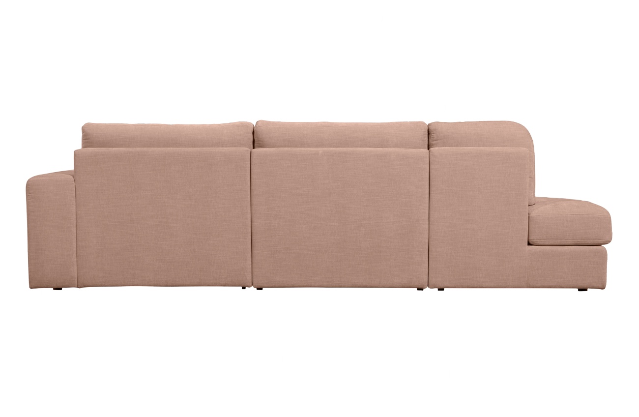 Sofa Family aus Webstoff Links, Rosa