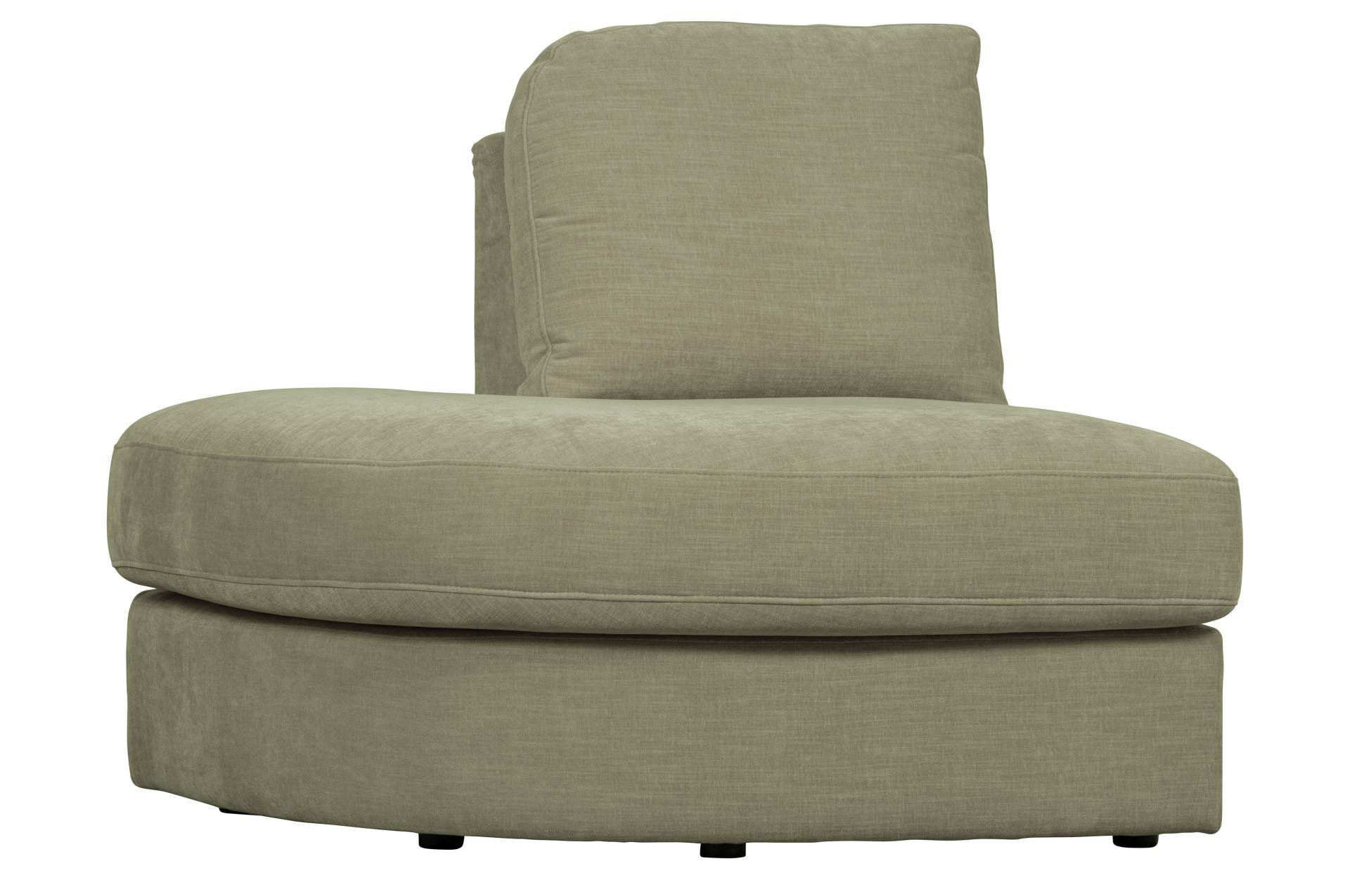 Modulsofa Family 1-Seat Eck-Element Rund Links, Grün