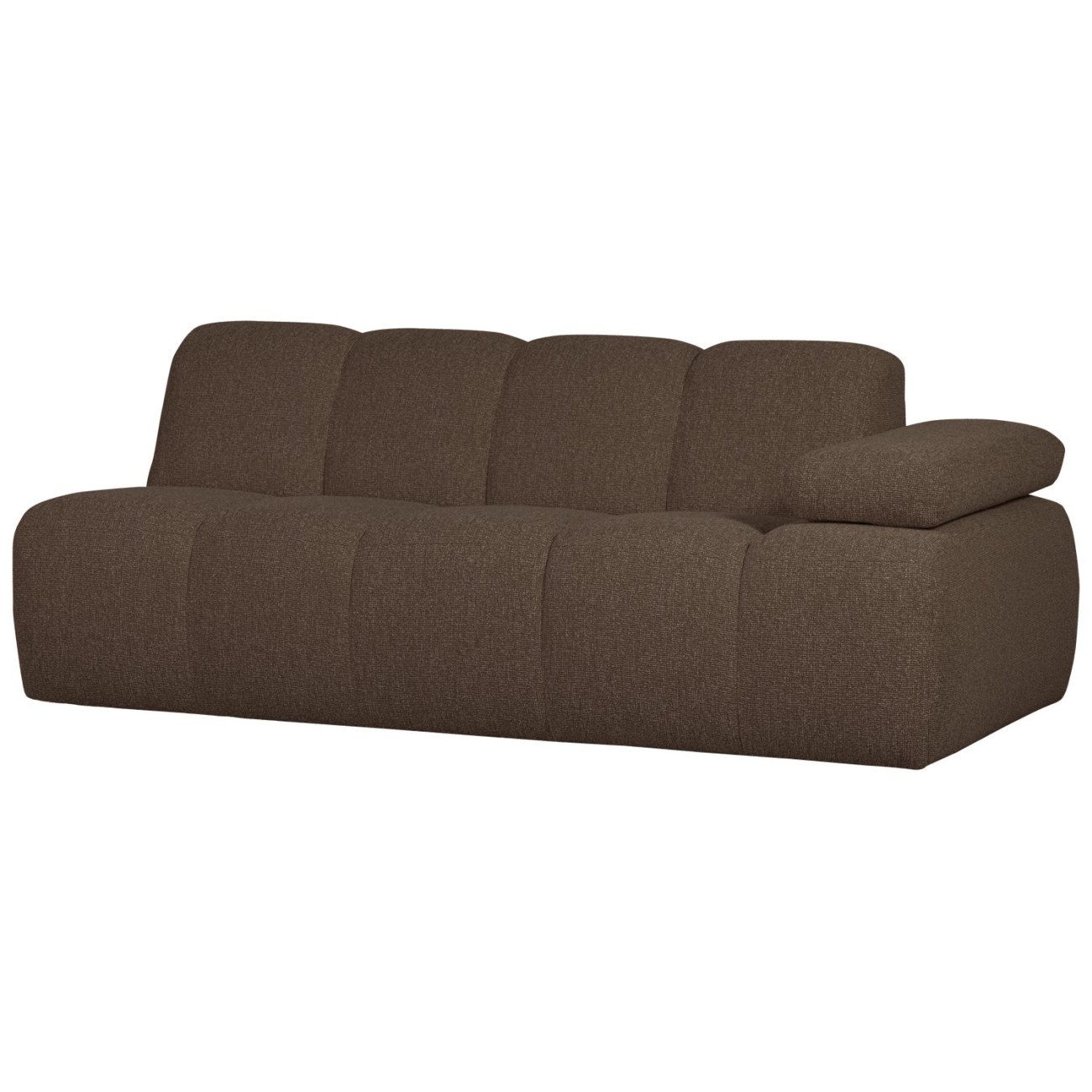 Modulsofa Mojo Boucle 2er Arm-Rechts, Braun