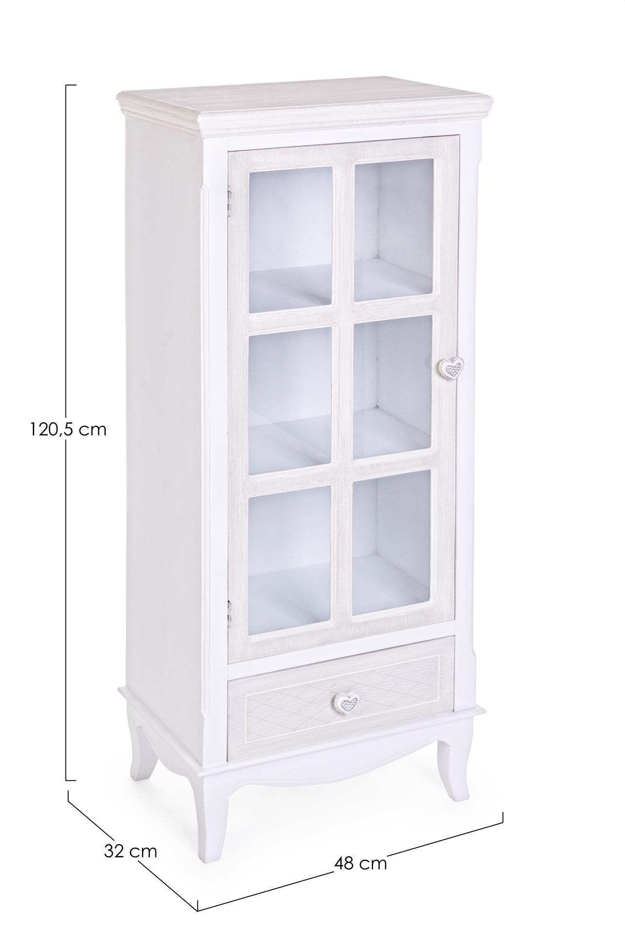 Vitrine Charlene aus MDF, 1 Tür