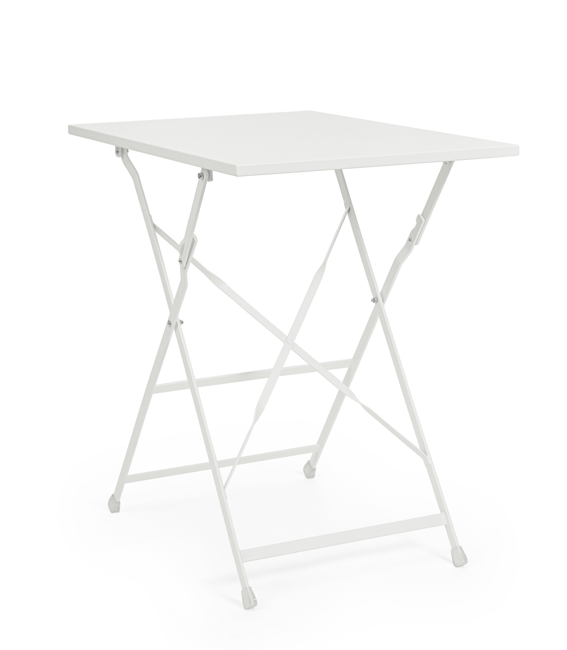 Gartentisch Yasmin aus Metall 50x70 cm, Weiß