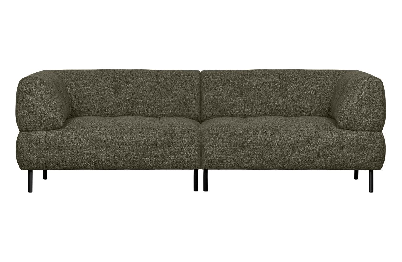 Sofa Lloyd aus grobmaschigen Stoff, Grün