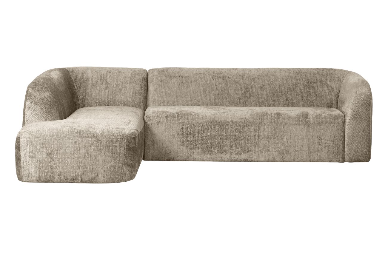 Ecksofa Sloping aus Struktursamt Links, Wheatfield