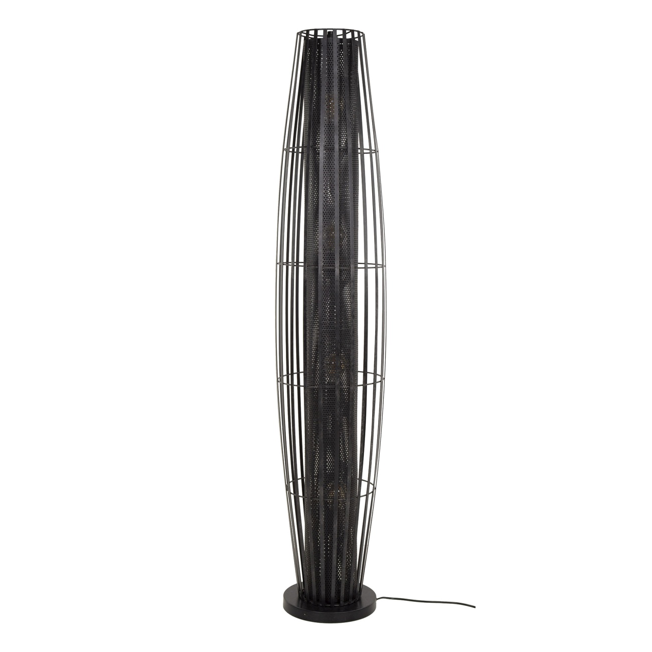 Stehleuchte Mallafo, 4-flammig - Metall Anthrazit, 150 cm, inkl. LED