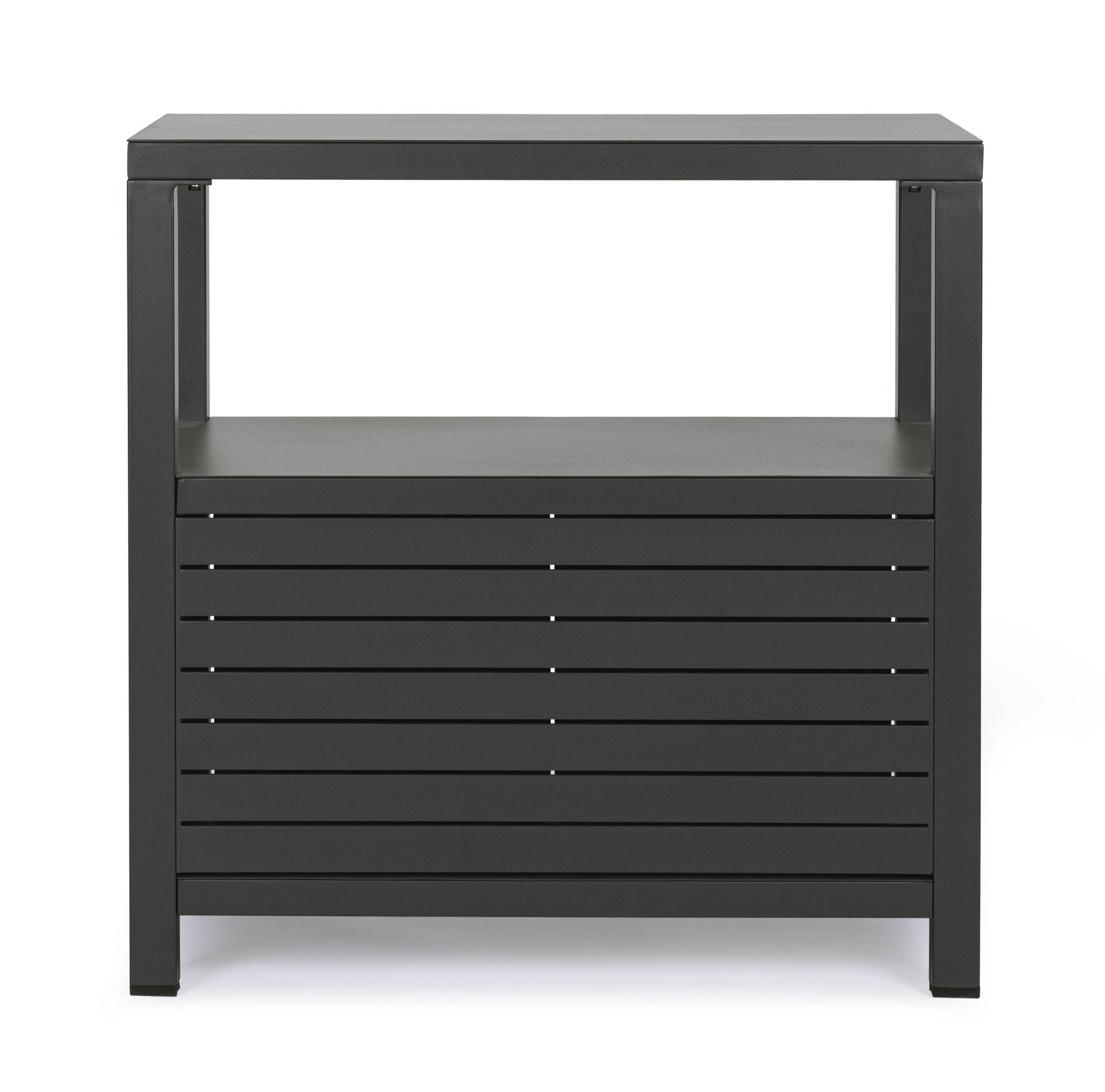 Outdoor-Kommode Atlantic aus Aluminium No.1, Anthrazit