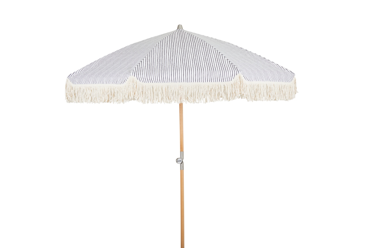 Sonnenschirm Gatsby Ø 185 cm, Grau / Weiß