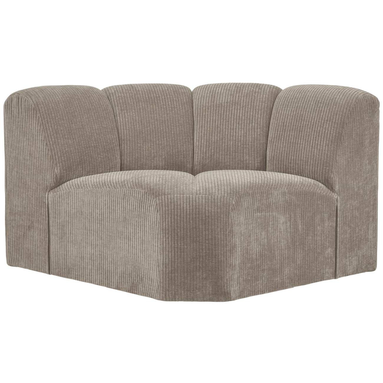 Modulsofa Mojo Flachcord Eck-Element, Sand