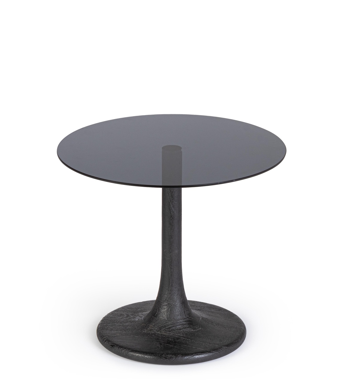 Beistelltisch Aberdeen Mangoholz Ø 45cm, Schwarz