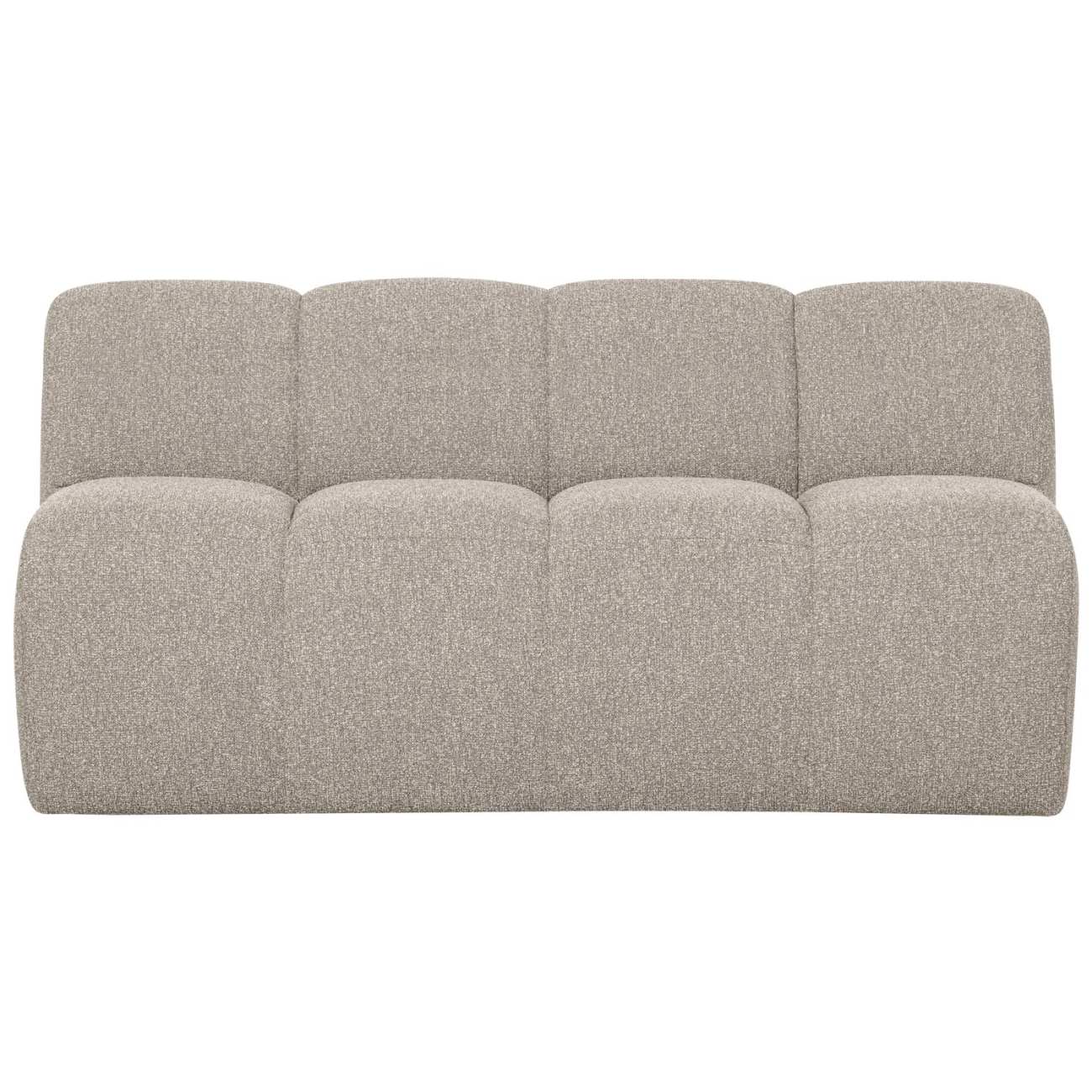 Bank Mojo mit Rückenlehne Boucle 160 cm, Beige