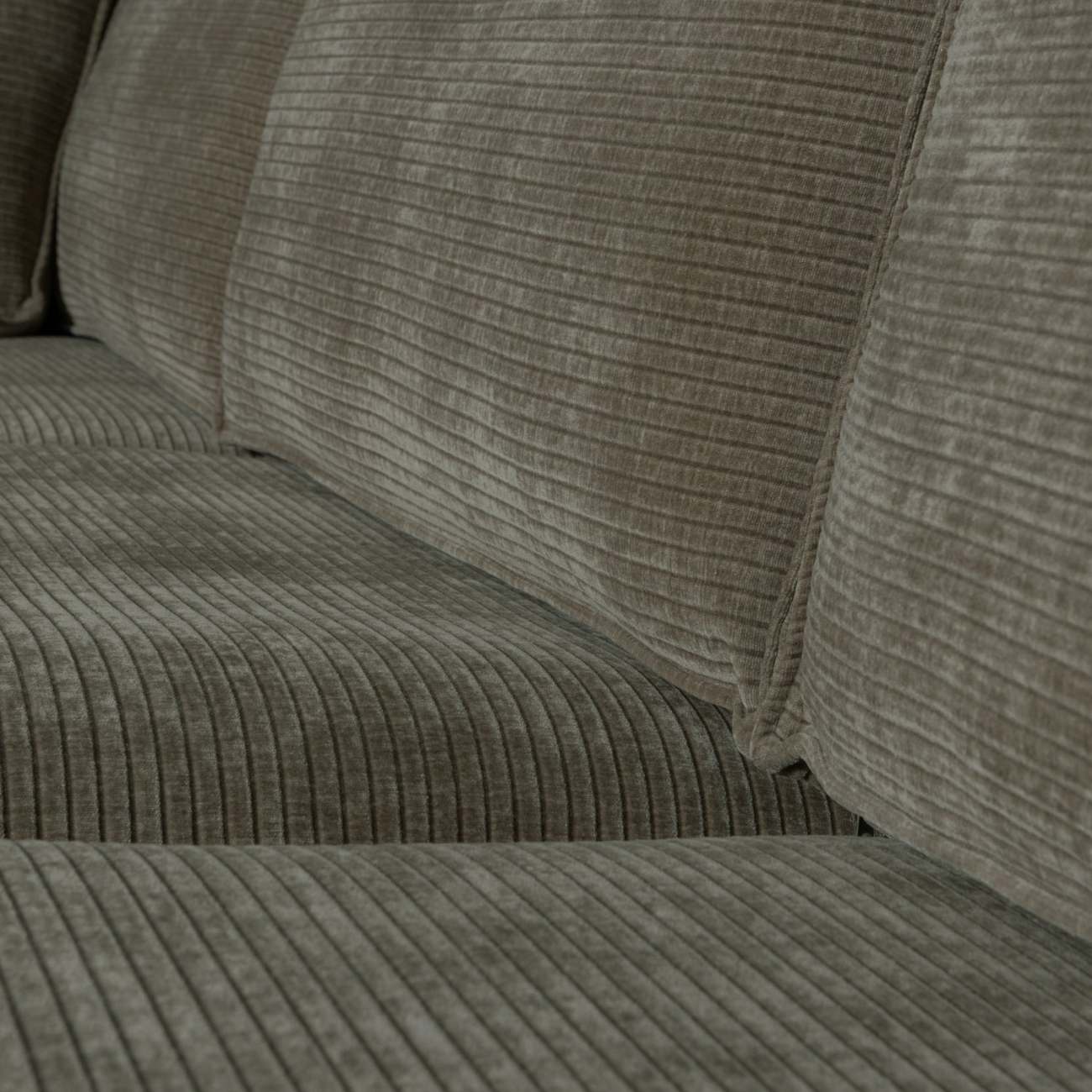 Ecksofa Hajo mit Cordbezug Links, Forest