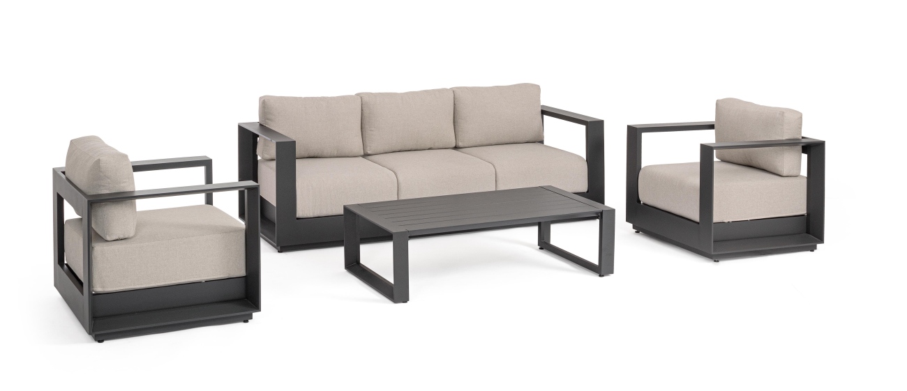 Garten-Set Moses 4er Gruppe, Anthrazit