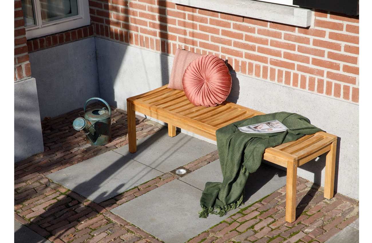 Gartenbank Comfort ohne Rückenlehne, 150 cm