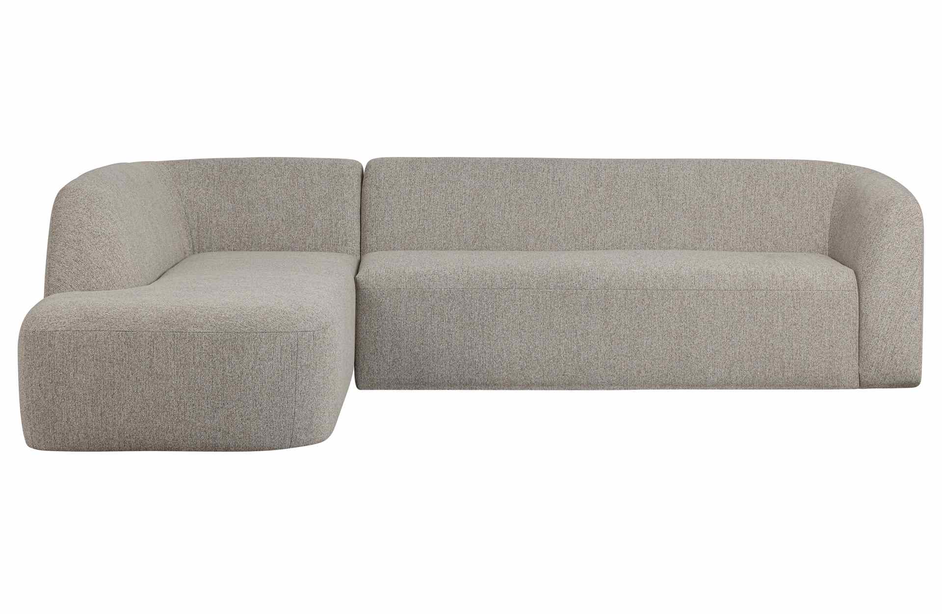 Ecksofa Sloping, Links, Hellgrau