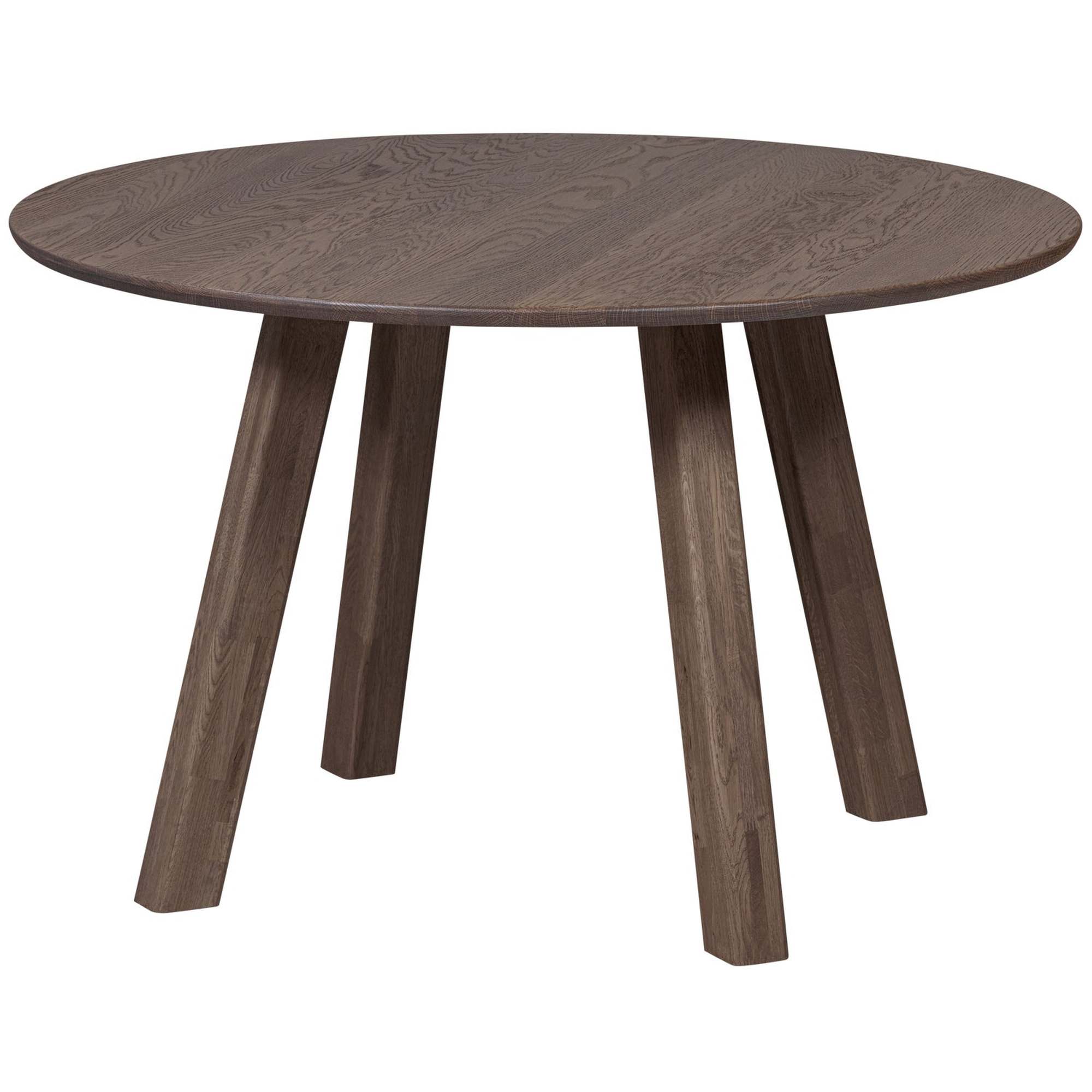 Esstisch Tablo rund Eiche [FSC] Braun - Ø120 cm, moderner Holztisch mit Haarlem-Gestell