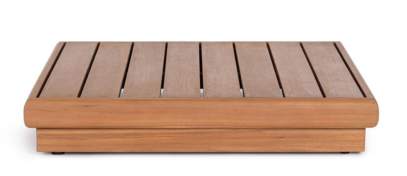 Gartencouchtisch Delgada aus Teakholz, 94x94 cm