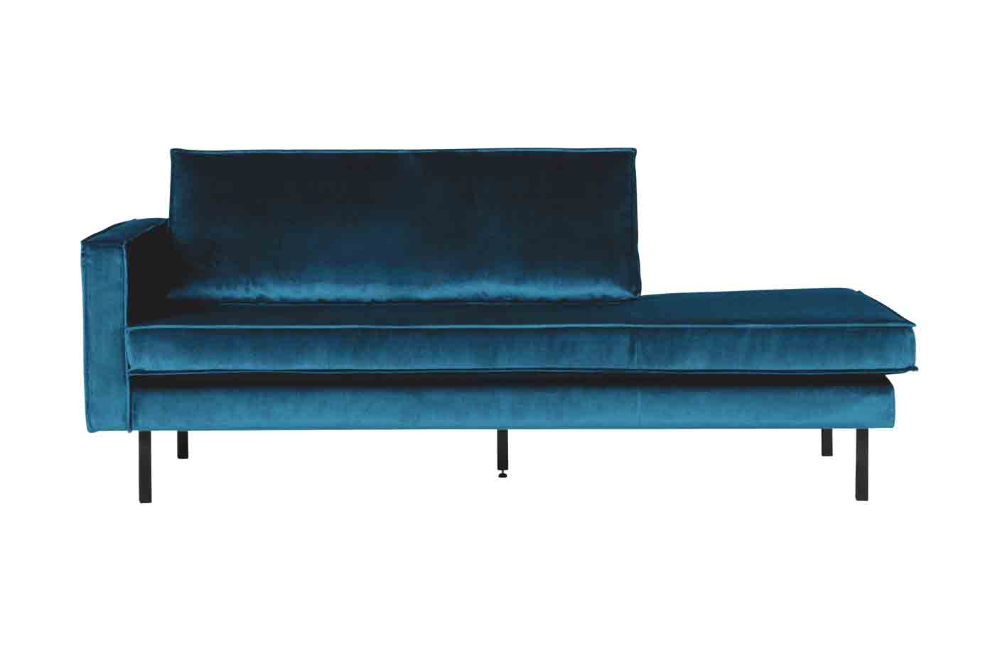 Recamiere Rodeo Daybed Samt, links Blau