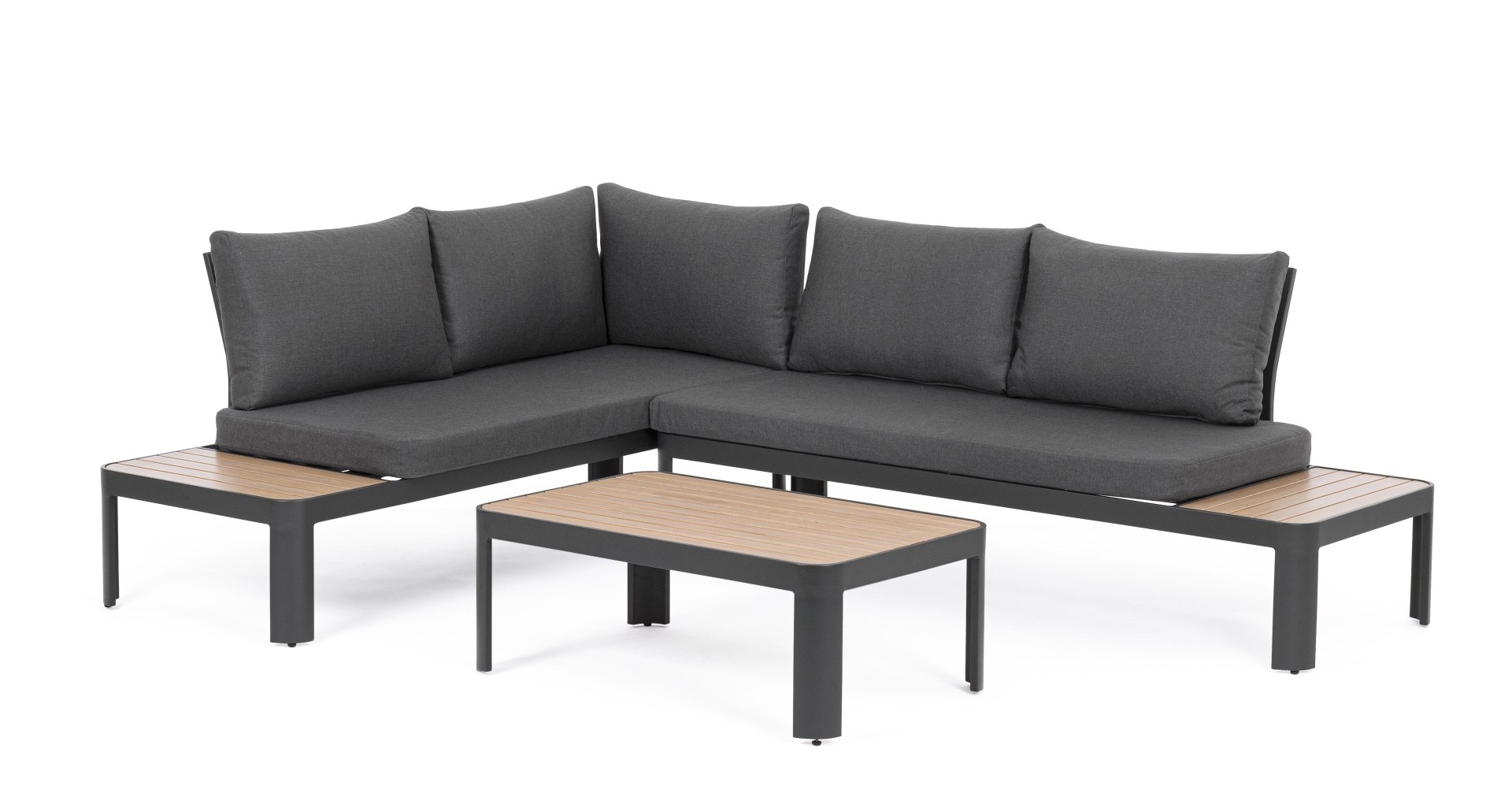 Gartenlounge Narelle aus Aluminium, Anthrazit