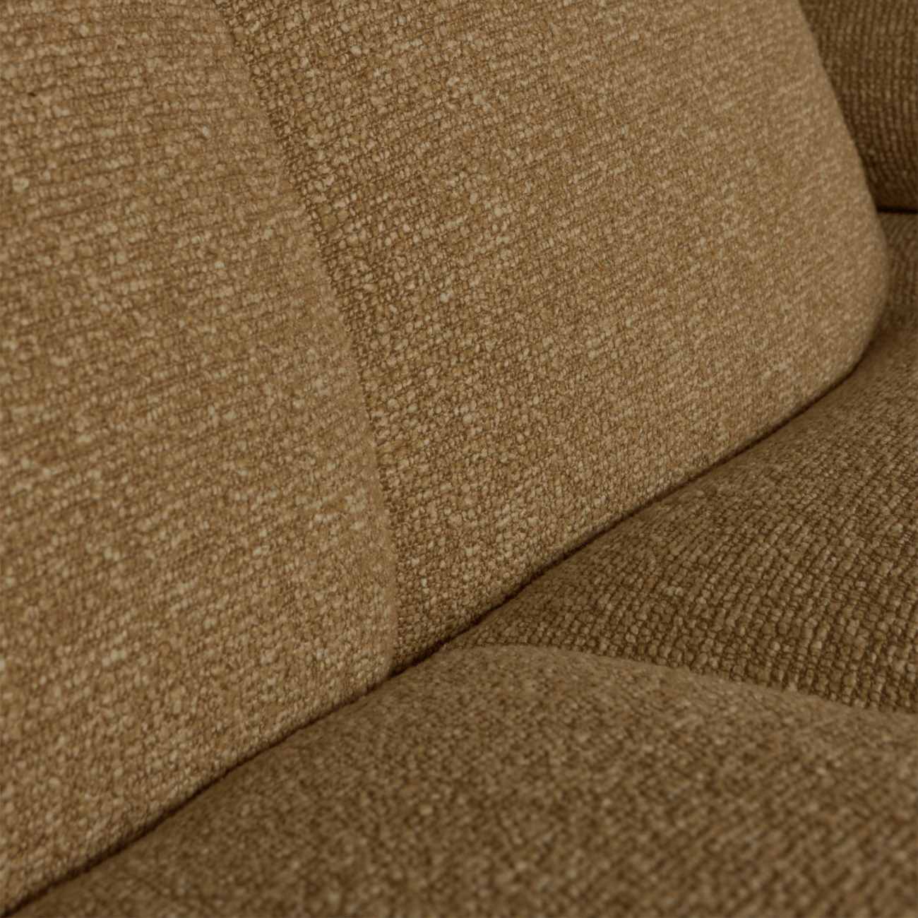 Modulsofa Mojo Boucle 1,5er Arm-Rechts, Gelb/Braun