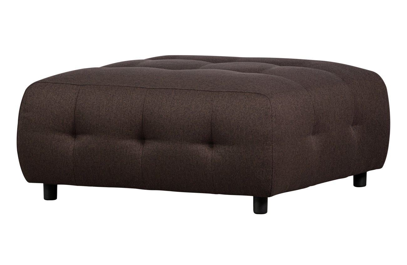 Hocker Louis aus Flachgewebe, Braun