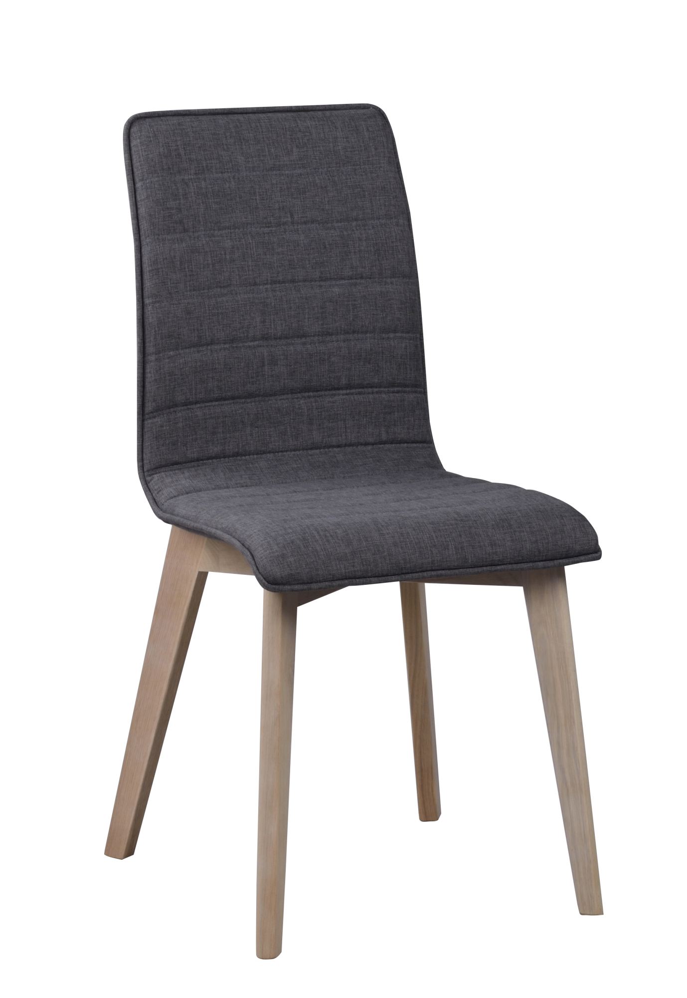 Stuhl Gracy 2er Set, Dunkelgrau / Whitewash