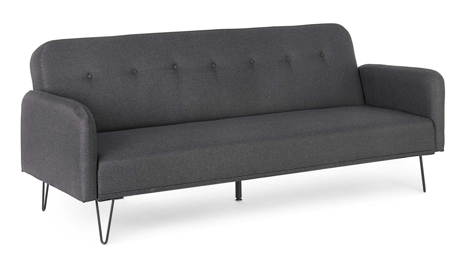Schlafsofa Bridjet mit Stoff-Bezug, Schwarz