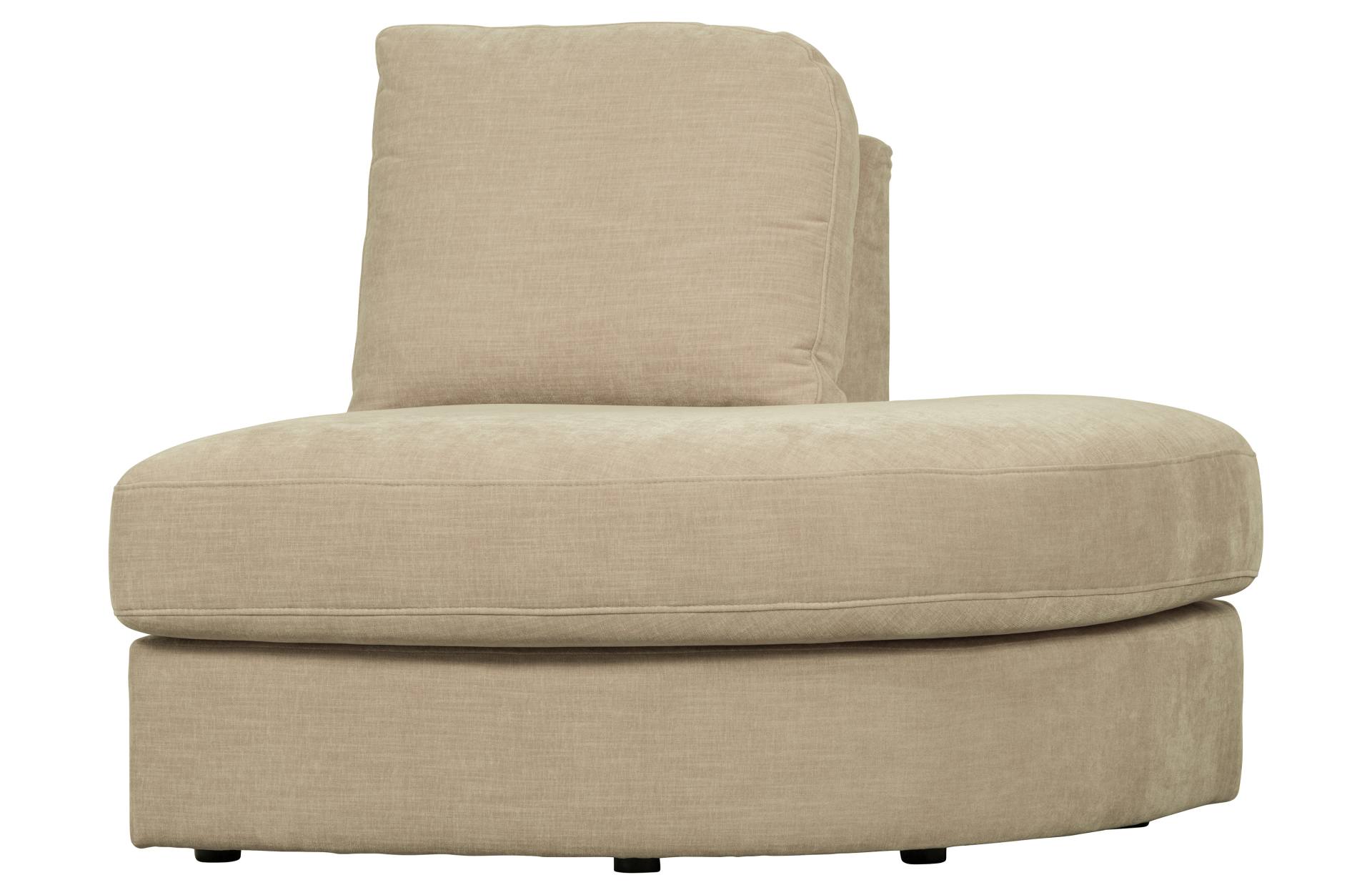 Modulsofa Family 1-Seat Eck-Element Rund Rechts, Sand