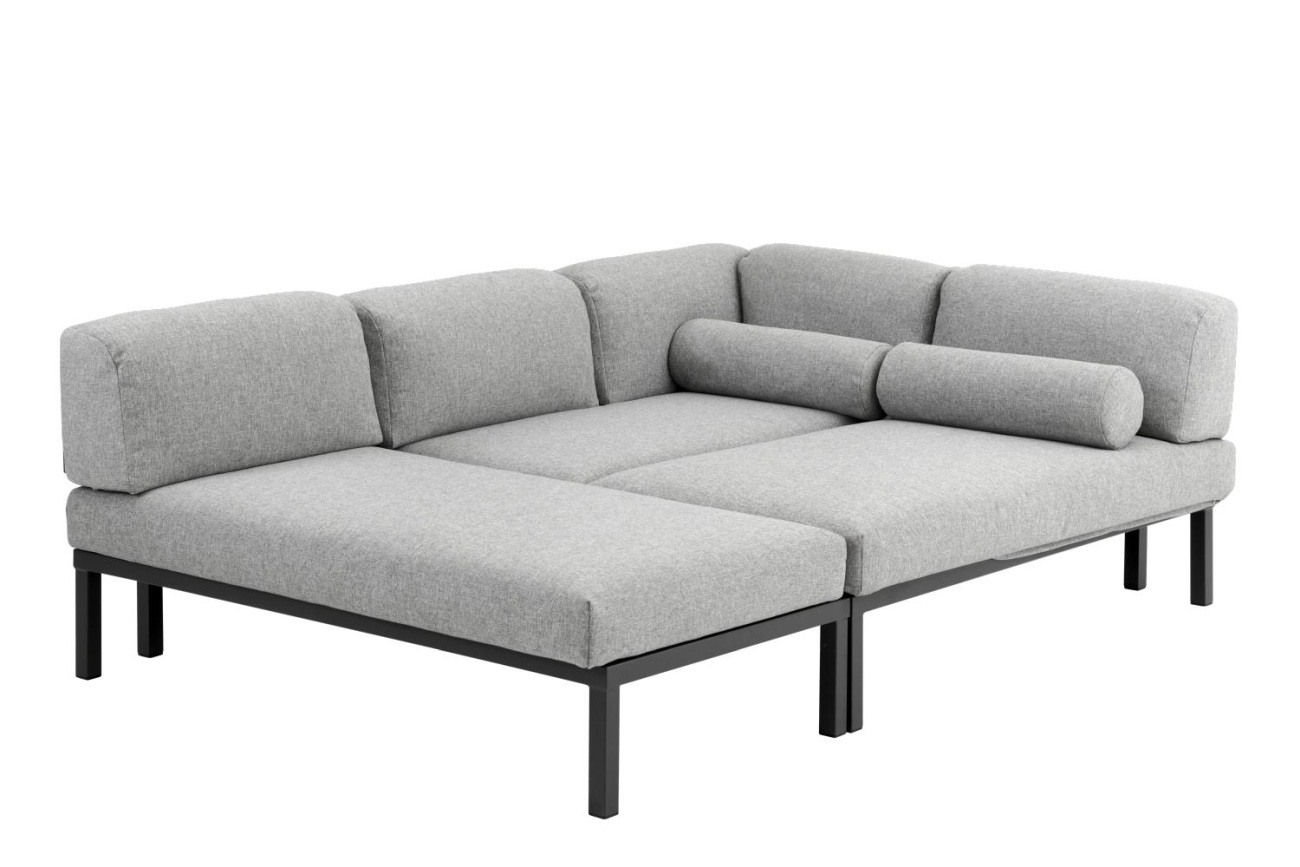 Gartenecksofa Gonesse mit Kissen