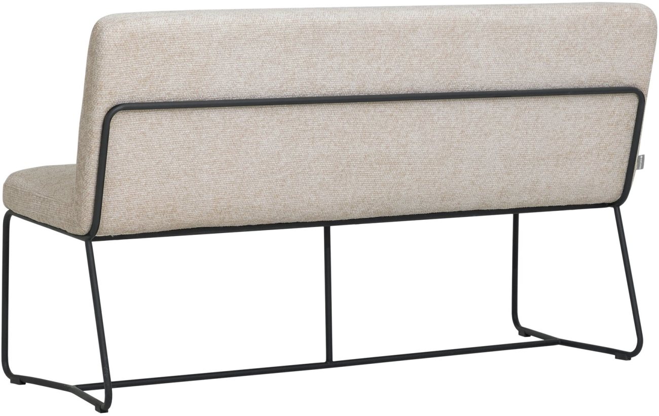 Bank Zola aus Stoff 150 cm, Sand