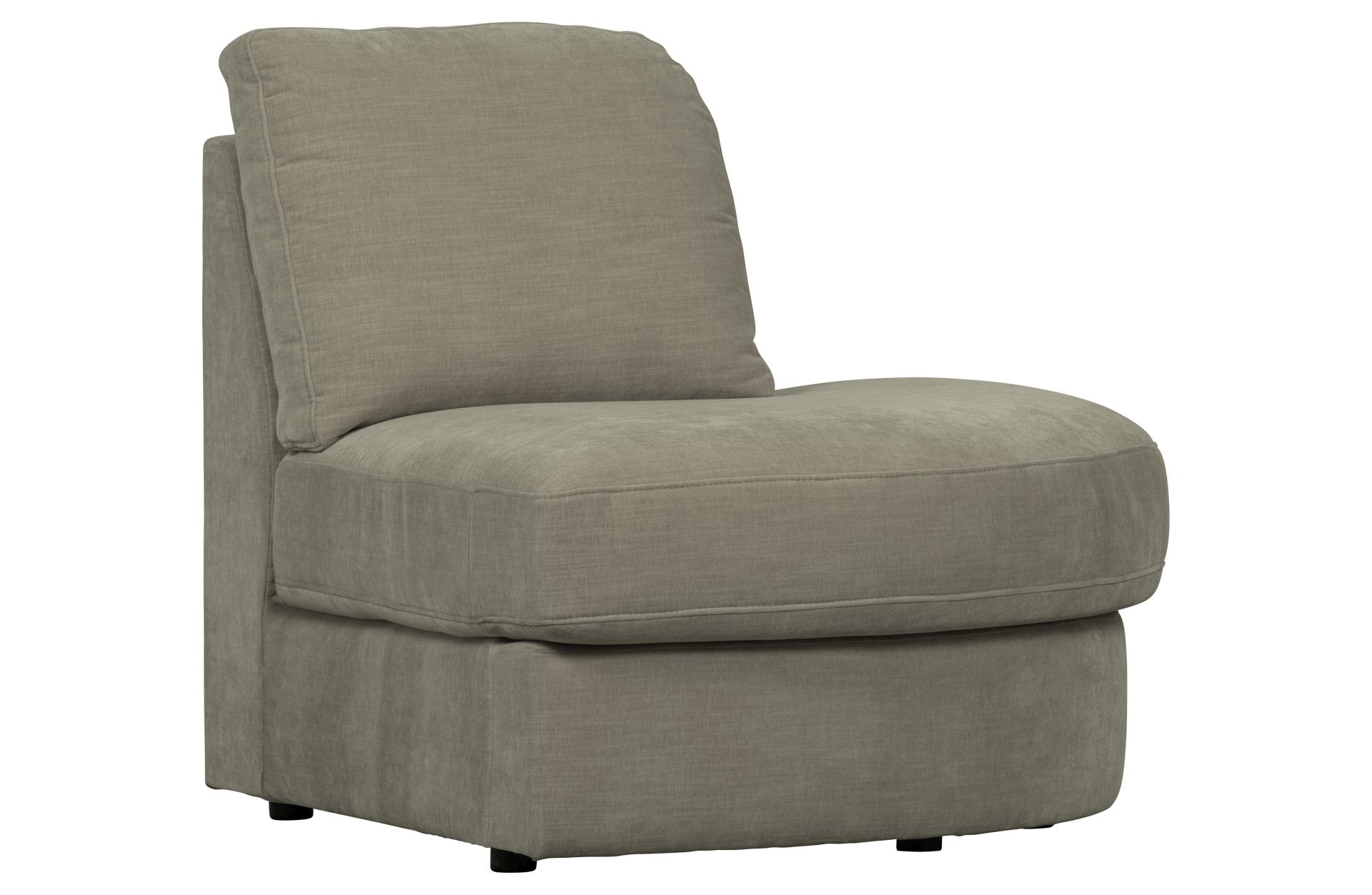 Modulsofa Family 1-Seat Eck-Element Rund Rechts, Grau