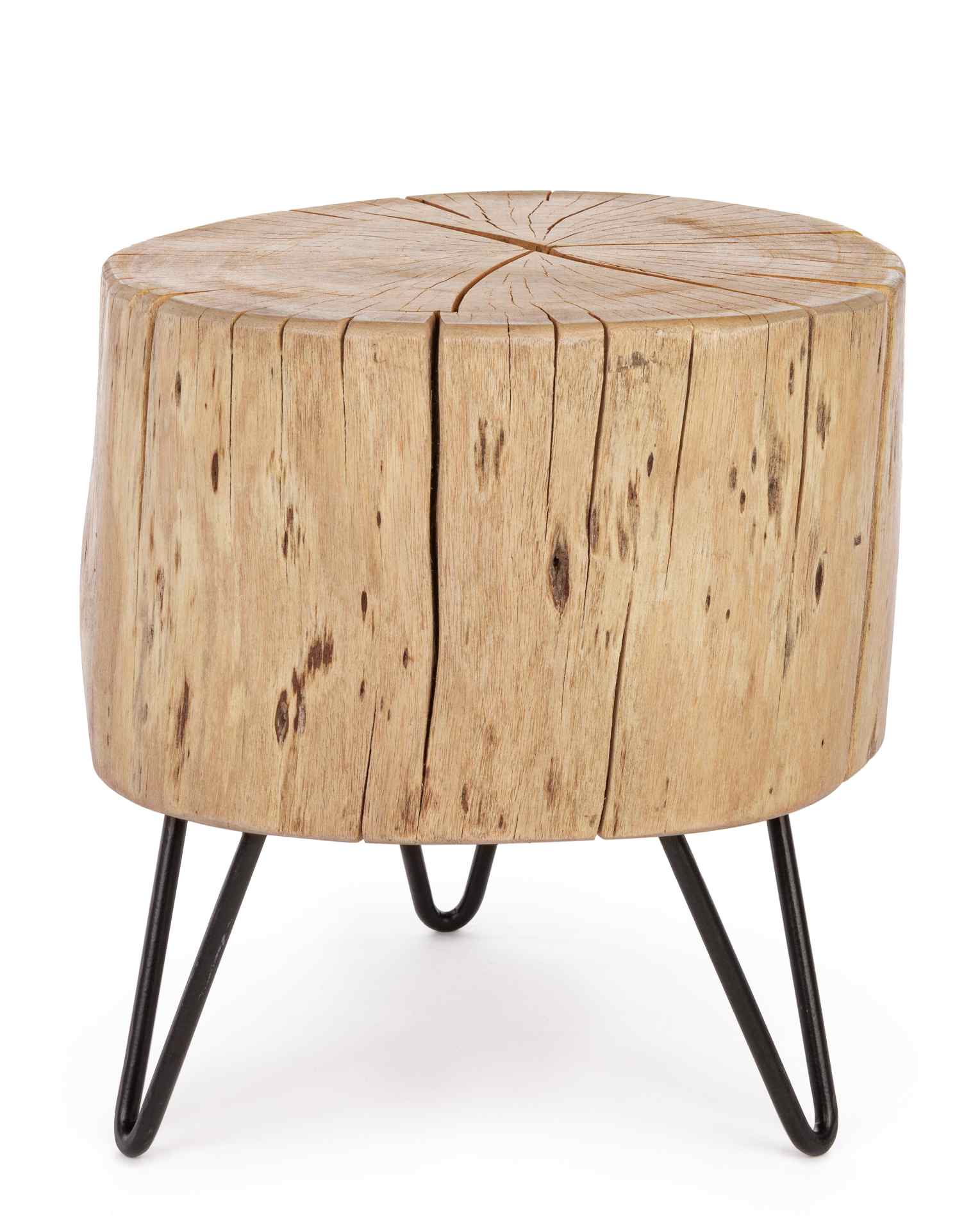 Hocker Artur aus Akazienholz, 35 cm