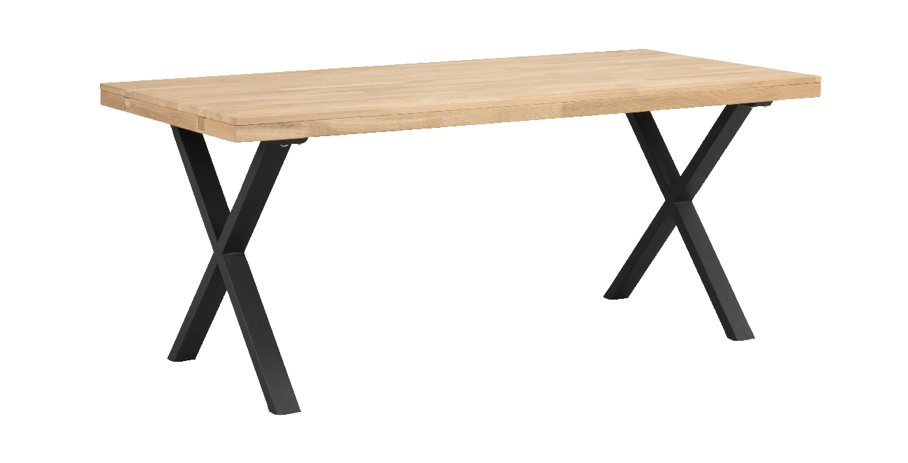 Esstisch Brooklyn, X-Gestell, 170cm, Natur