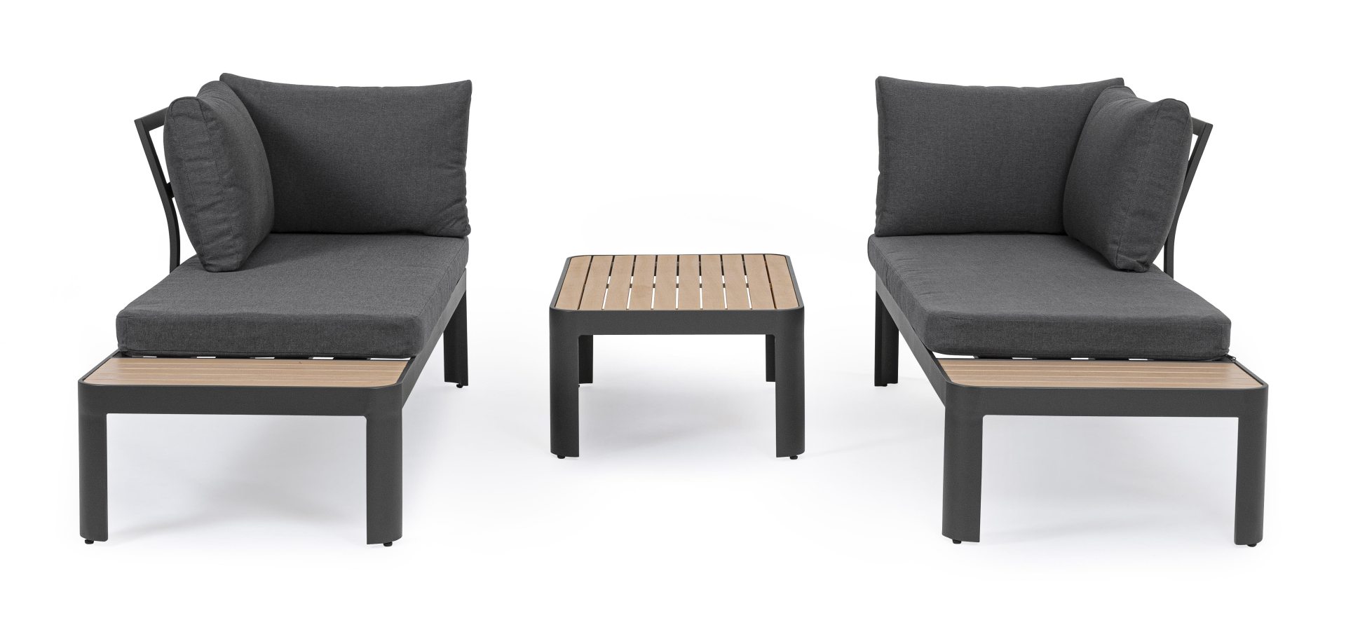 Gartenlounge  Narelle aus Aluminium, Anthrazit