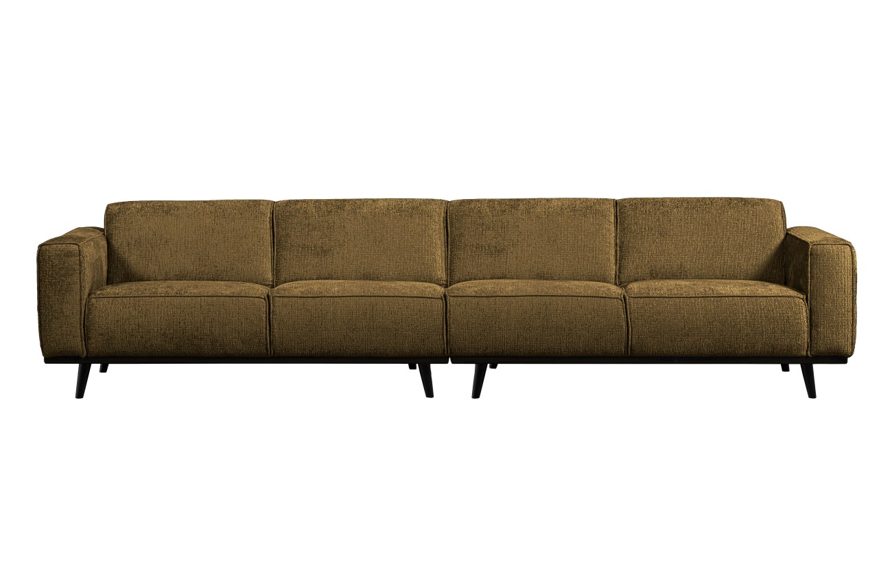 Sofa Statement aus Struktursamt 372 cm, Brass