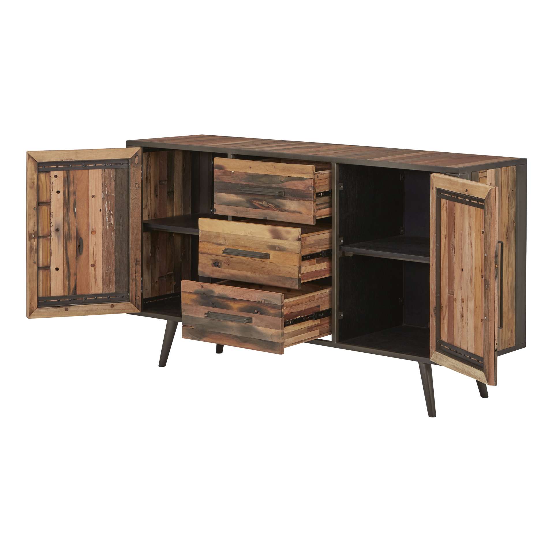 Sideboard Nordic mit Türen und Schubladen, 160 cm