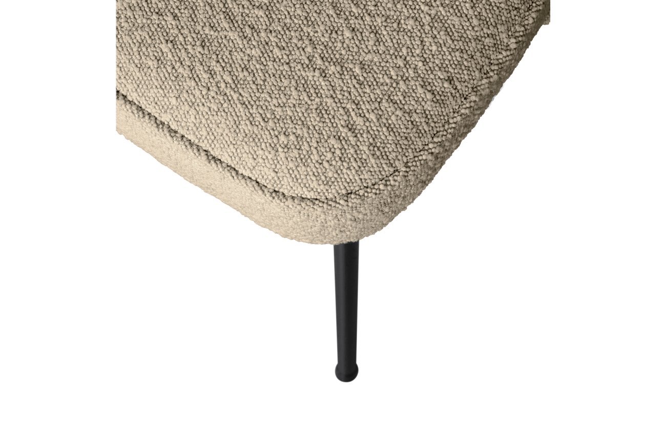 Sitzbank Vogue aus Boucle-Stoff, Beige