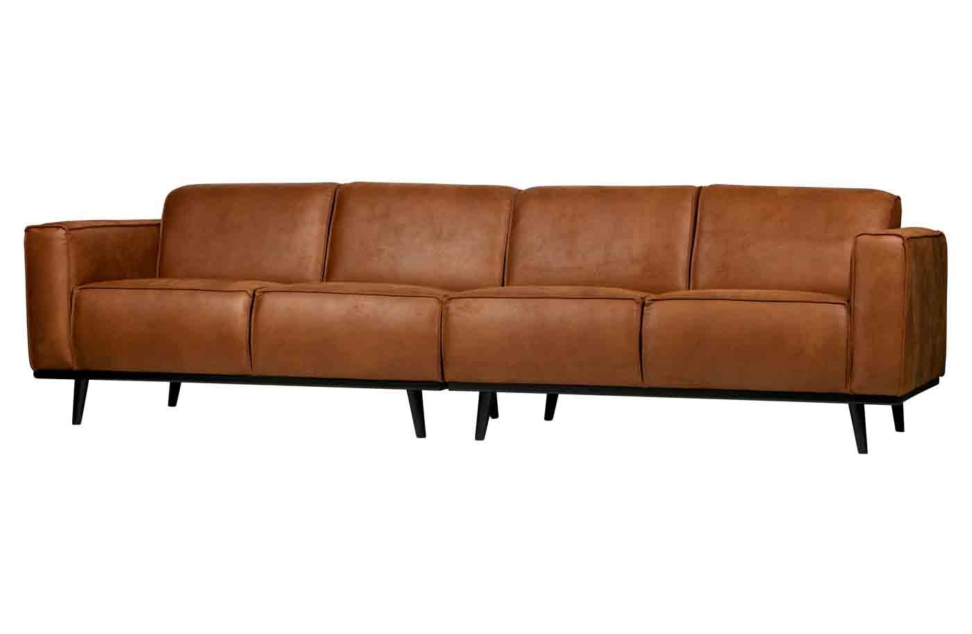 Bigsofa Statement Lederoptik, 280cm Cognac