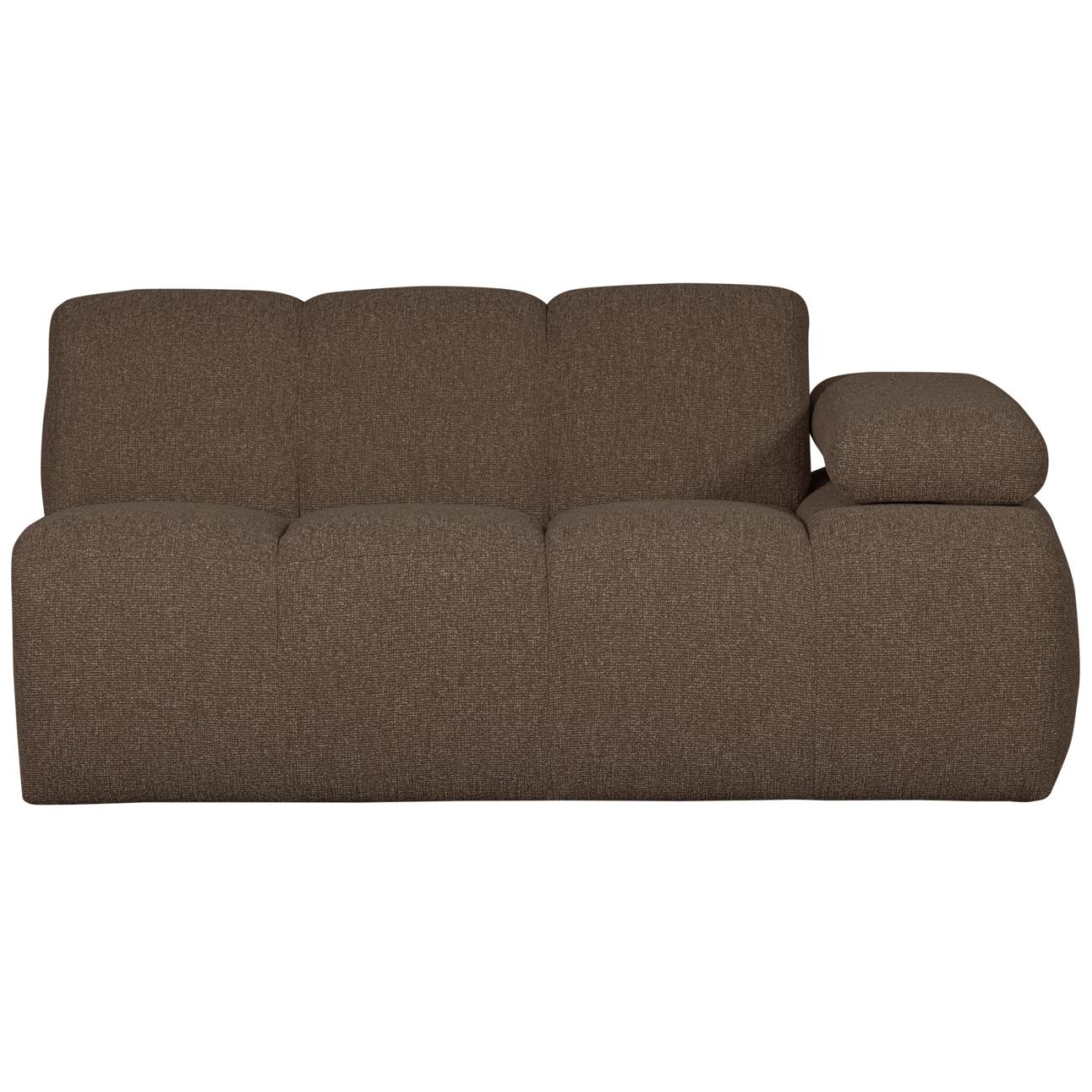 Modulsofa Mojo Boucle 1,5er Arm-Rechts, Braun