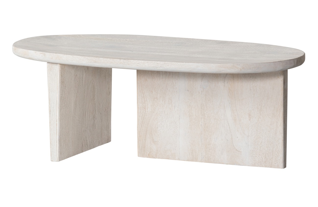 Couchtisch Seam aus Mangoholz 110x60 cm, Natur