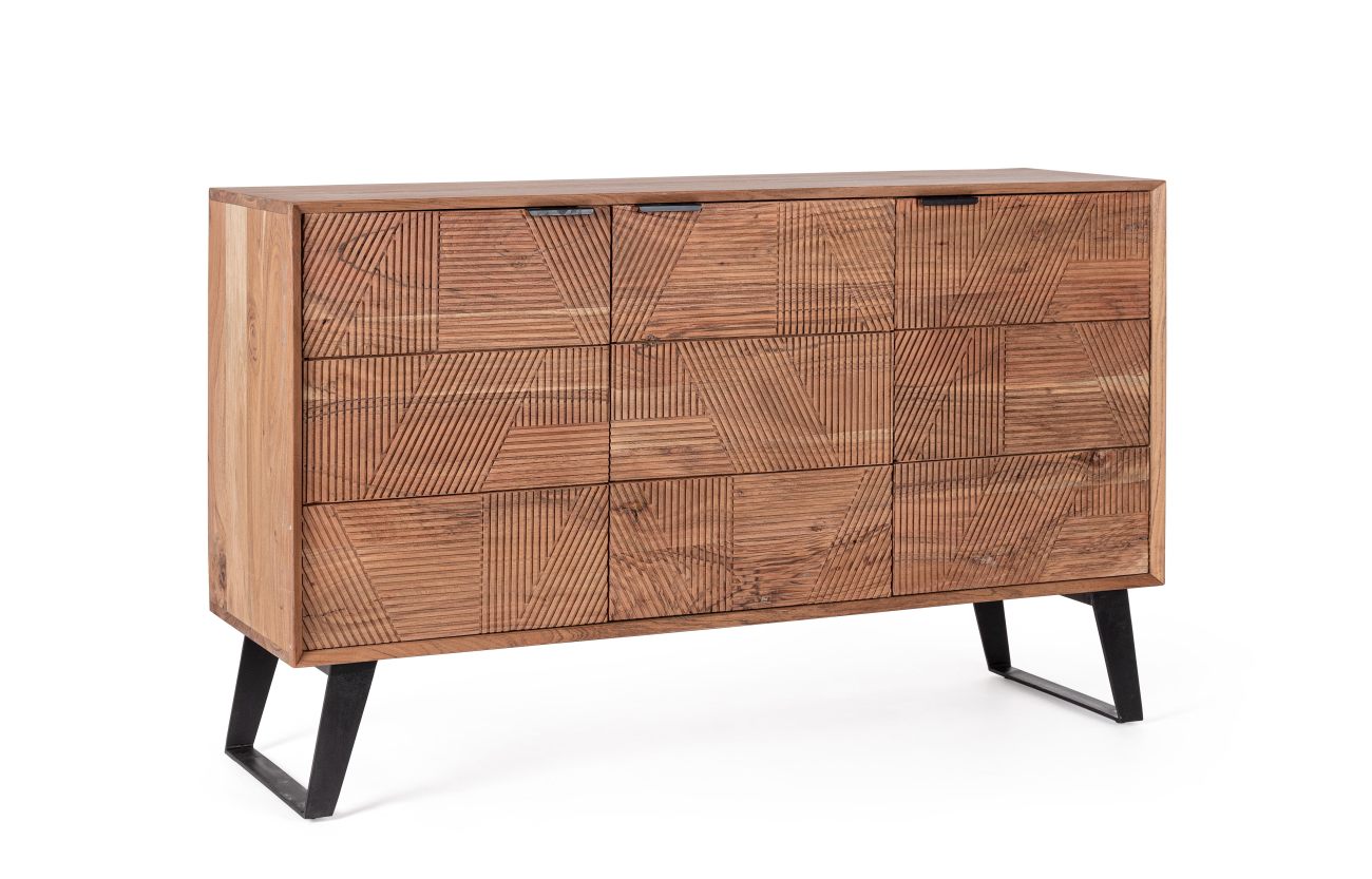 Sideboard Isar aus Akazienholz, 130 cm