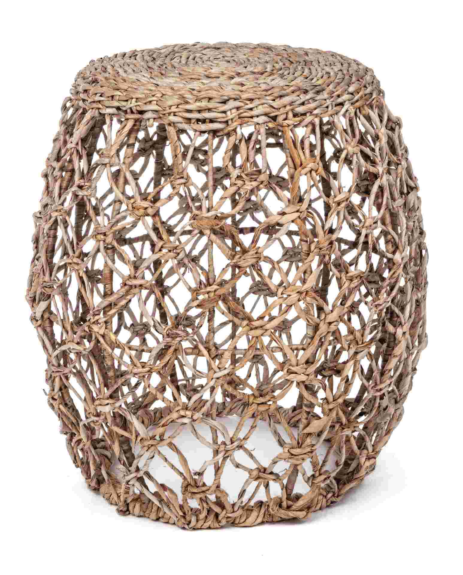 Hocker Amelina aus Bananenbaum-Fasern, 50 cm Hocker Amelina aus Bananenbaum-Fasern, 50 cm