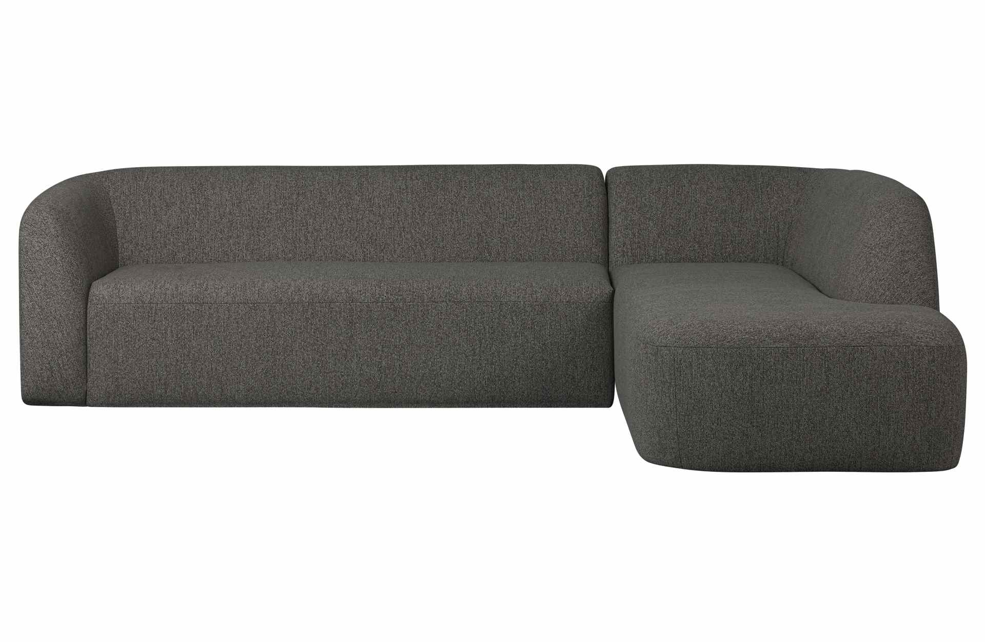 Ecksofa Sloping, Rechts, Dunkelgrau