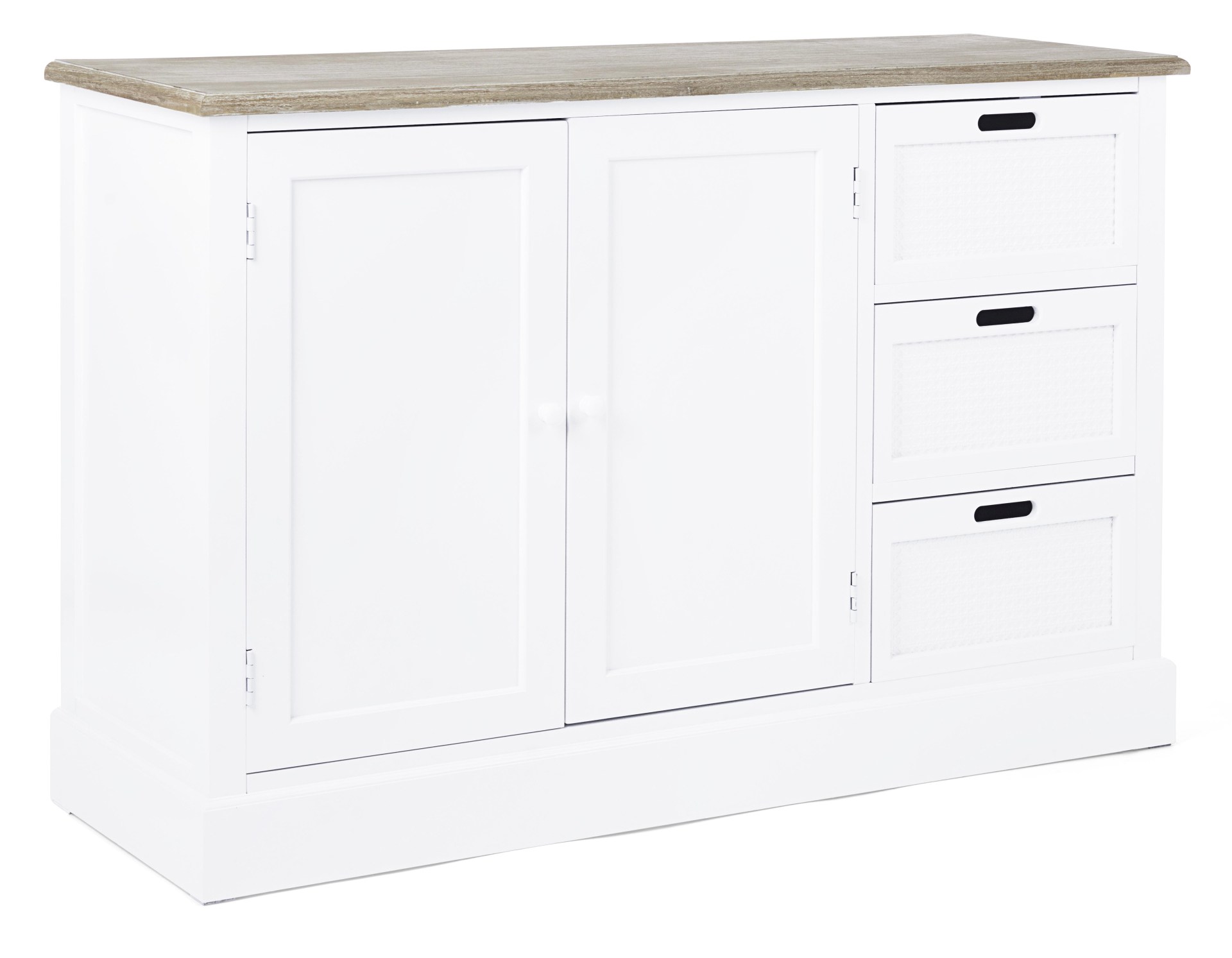 Sideboard Dorotea aus Paulowniaholz, 123 cm