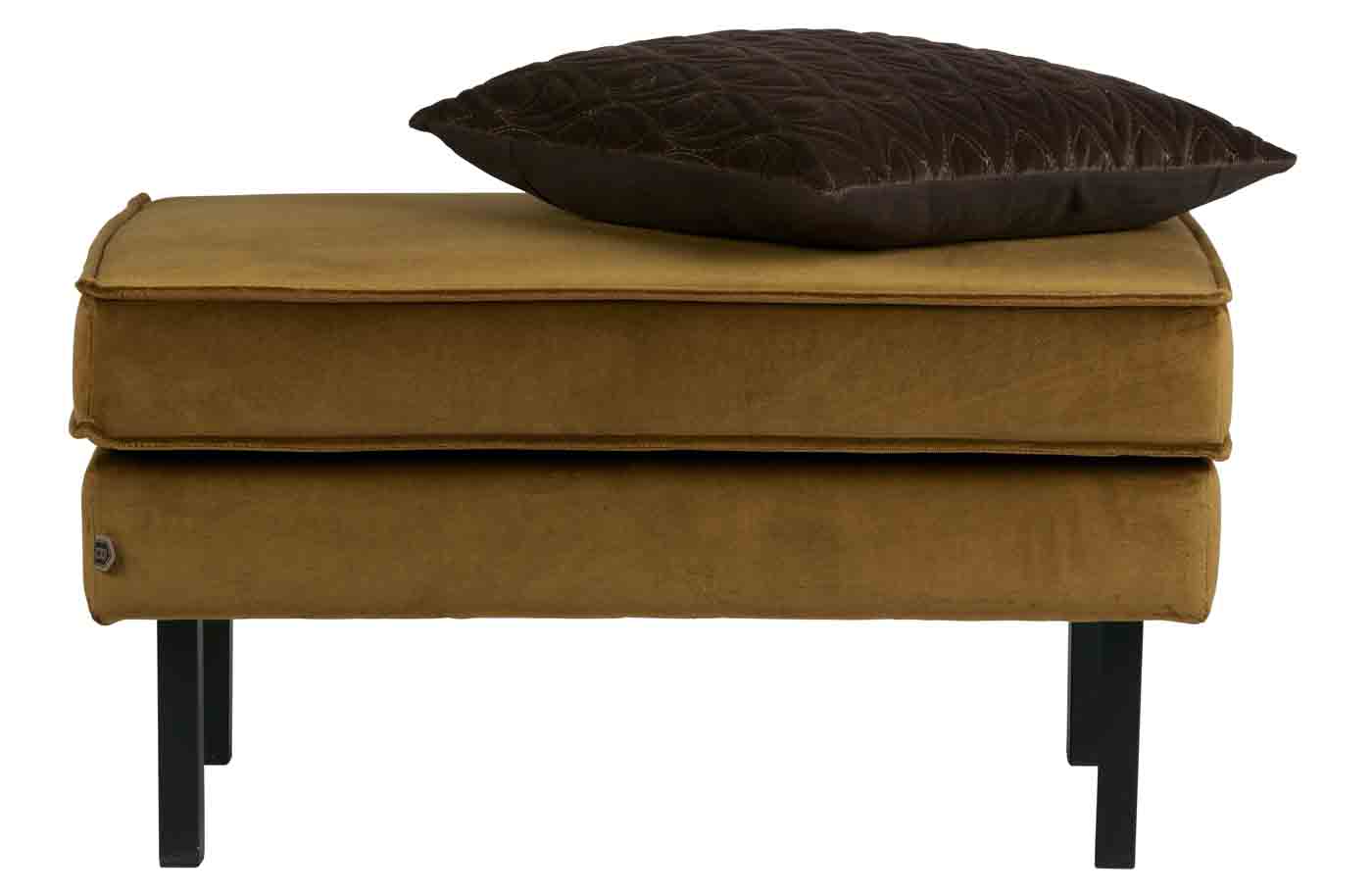 Hocker Rodeo Samt, Honig Gelb